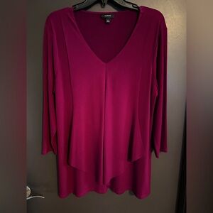 Alfani 3/4 Sleeve Asymmetrical Tunic